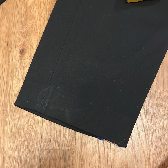 Sandro straight pants black with contrast stripe on side size 38 - Picture 7 of 7